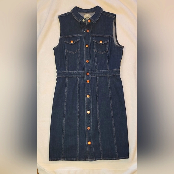 J. Crew Dresses & Skirts - J Crew Denim Sleeveless  Dress1